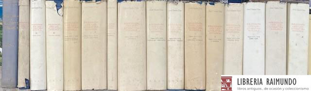 BIBLIOGRAFÍA DE LA LITERATURA HISPÁNICA (14 TOMOS EN 16 VOL.)