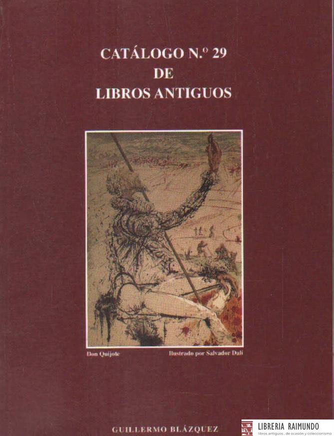 CATÁLOGO Nº29 DE LIBROS ANTIGUOS