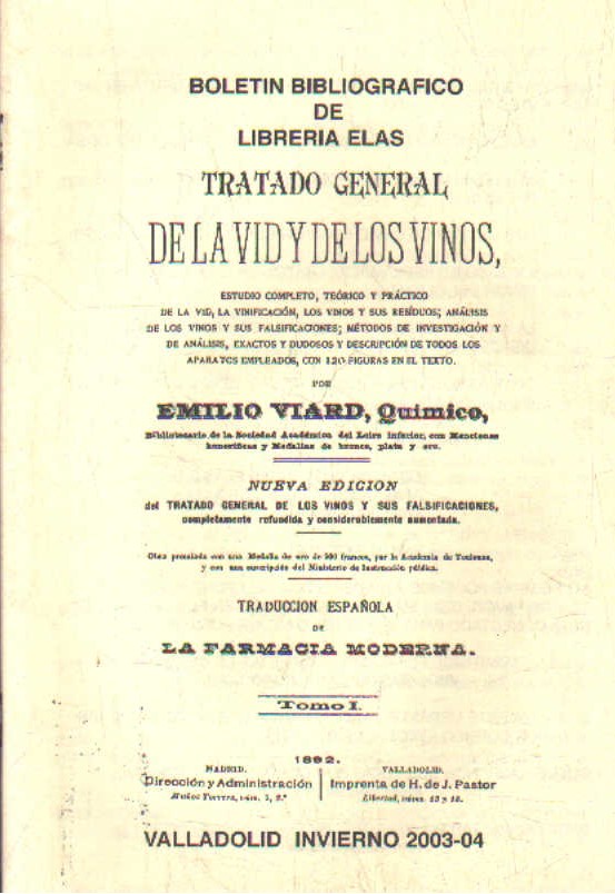 BOLETÍN BIBLIOGRÁFICO DE LA LIBRERÍA ELAS. INVIERNO 2003-04