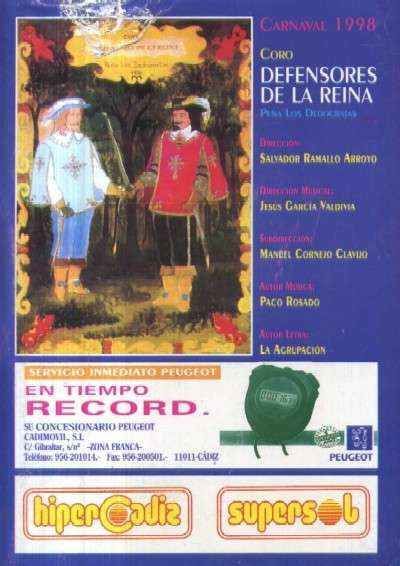 CORO DEFENSORES DE LA REINA. CARNAVAL 1998