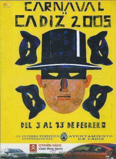 CARNAVAL CADIZ-- CARNAVAL CADIZ 2005 (CALENDARIO Y EVENTOS)