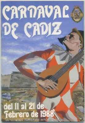 CARNAVAL DE CADIZ 1988. PROGRAMA OFICIAL