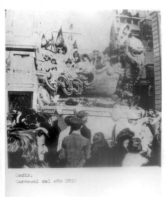 FOTO. REPRODUCCIÓN. CARNAVAL DE CÁDIZ AÑO 1910.