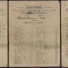 CARTA PROPUESTA DE PEDIDO 3 FEBRERO 1925. 3 HOJAS. CARNAVAL DE CADIZ).