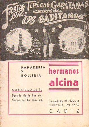 FIESTAS TIPICAS GADITANAS 1972. CHIRIGOTA LOS GADITANOS