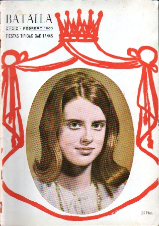 REVISTA BATALLA CADIZ FEBRERO 1965 DEDICADO A LAS  FIESTAS TIPICAS GADITANAS