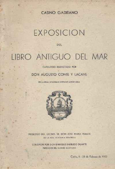 EXPOSICION DEL LIBRO ANTIGUO DEL MAR