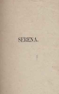 SERENA. RECUERDO DE HISTORIA DE FILOSOFIA CRISTIANA