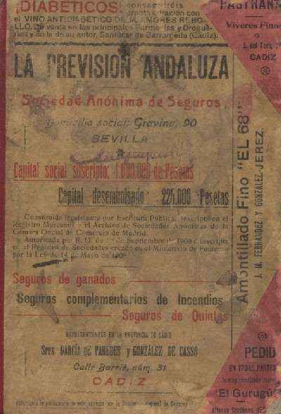 GUIA DE CADIZ Y SU PROVINCIA. AÑO Vll. 1910