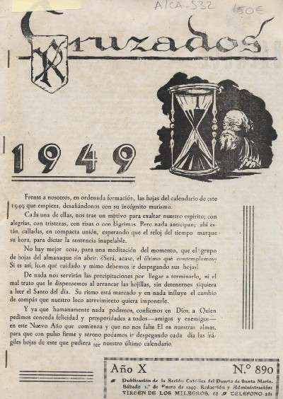 CRUZADAS 1949 PUERTO DE SANTA MARIA. 104 PERIODOS DEL Nº 890 AL 994 COMPLETO AÑO X
