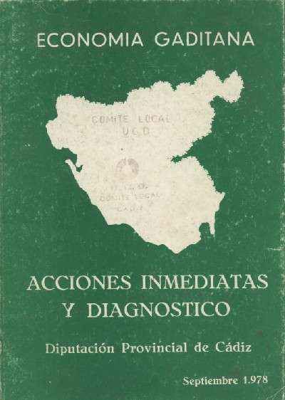 ECONOMIA GADITANA. ACCIONES INMEDIATAS Y DIAGNOSTICO