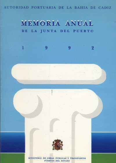 MEMORIA ANUAL DE LA JUNTA DEL PUERTO 1992