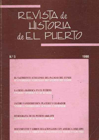 REVISTA DE HISTORIA DE EL PUERTO Nº 5  1990