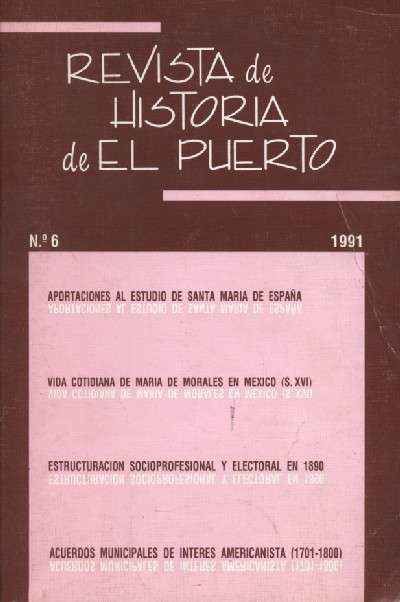 REVISTA DE HISTORIA DE EL PUERTO Nº 6  1991