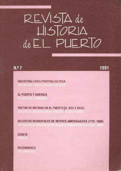 REVISTA DE HISTORIA DE EL PUERTO Nº 7  1991