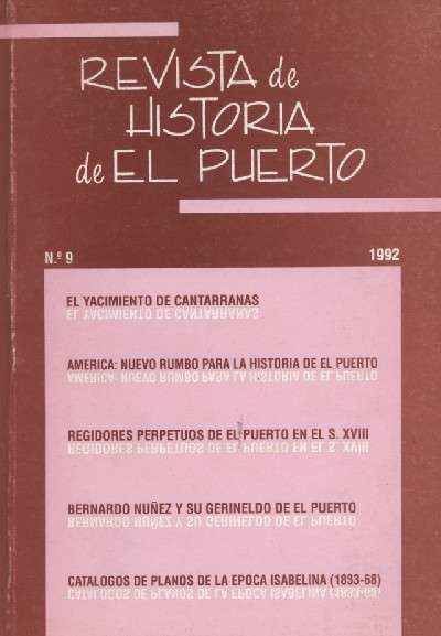 REVISTA DE HISTORIA DE EL PUERTO Nº 9  1992