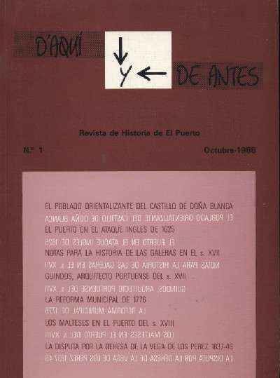 REVISTA DE HISTORIA DE EL PUERTO Nº 1    1988