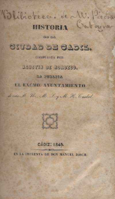 HISTORIA DE LA CIUDAD DE CADIZ