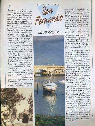 LA PROVINCIA DE CADIZ PUEBLO A PUEBLO BAHIA DE CADIZ CAPITULO 3 SAN FERNANDO