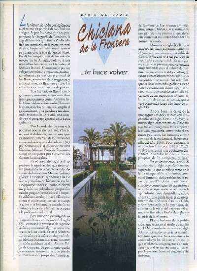LA PROVINCIA DE CADIZ PUEBLO A PUEBLO BAHIA DE CADIZ CAPITULO 4 CHICLANA