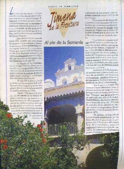 LA PROVINCIA DE CADIZ PUEBLO A PUEBLO CAMPO DE GIBRALTAR CAPITULO 15 JIMENA DE LA FRONTERA