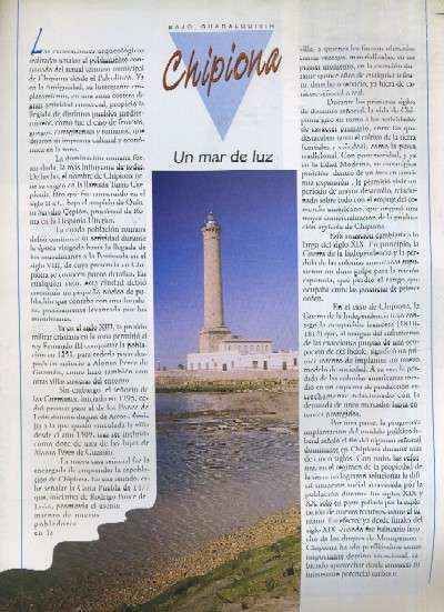 LA PROVINCIA DE CADIZ PUEBLO A PUEBLO BAJO GUADALQUIVIR CAPITULO 17 CHIPIONA