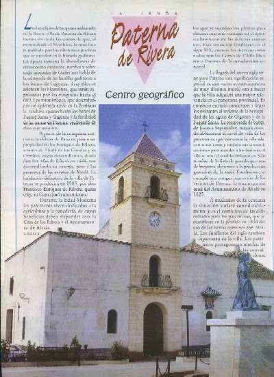 LA PROVINCIA DE CADIZ PUEBLO A PUEBLO LA JANDA CAPITULO 24 PATERNA DE RIVERA