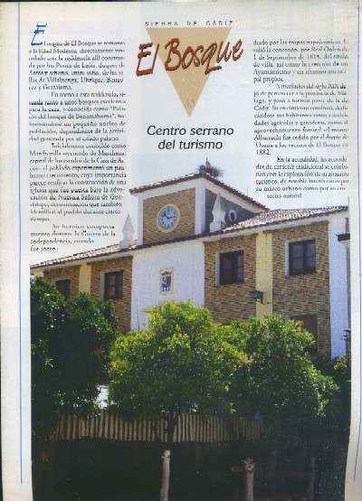 LA PROVINCIA DE CADIZ PUEBLO A PUEBLO SIERRA DE CADIZ CAPITULO 33 EL BOSQUE CENTRO SERRANO DEL TURIS