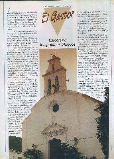 LA PROVINCIA DE CADIZ PUEBLO A PUEBLO SIERRA DE CADIZ CAPITULO 41 EL GASTOR
