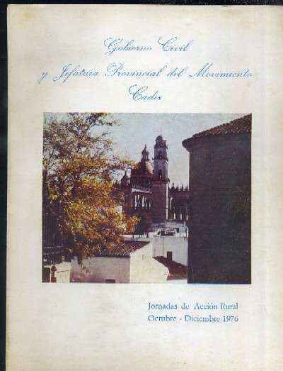 JORNADAS DE ACCION RURAL. OCTUBRE-DICIEMBRE 1976