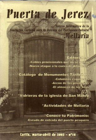 BOLETIN PUERTA DE JEREZ, TARIFA MARZO-ABRIL 2003 Nº 16