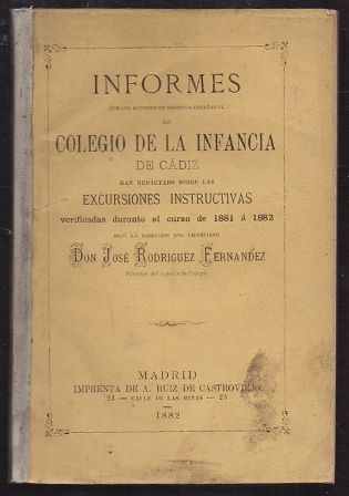 INFORMES DE LOS ALUMNOS DEL COLEGIO DE LA INFANCIA DE CADIZ.