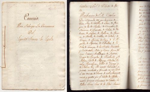 CONVENIO PARA PROLONGAR LA PERMANENCIA DEL EJERCITO FRANCES EN ESPAÑA JULIO 1824.