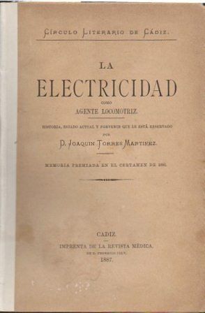 LA ELECTRICIDAD COMO AGENTE LOCOMOTRIZ