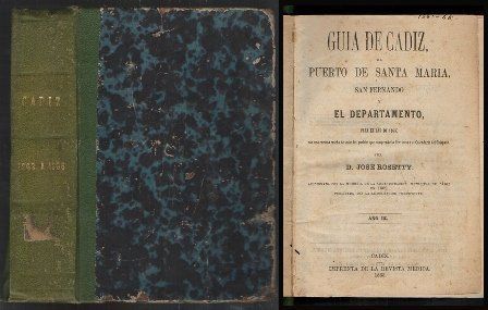 GUIA DE CADIZ, PTO. DE SANTA MARIA, SAN FERNANDO Y EL DEPARTAMENTO AÑOS 1863-64, 65 Y 66.