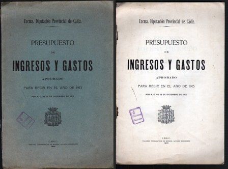 PRESUPUESTO DE INGRESOS Y GASTOS APROBADO PARA REGIR EL EL AÑO DE 1913