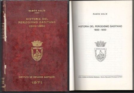 HISTORIA DEL PERIODISMO GADITANO 1800-1850