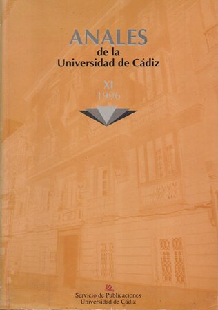 ANALES DE LA UNIVERSIDAD DE CADIZ - TOMO XI 1996