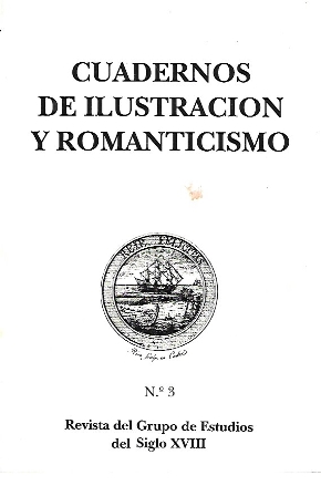 REVISTA DEL GRUPO DE ESTUDIOS DEL SIGLO XVIII Nº 3 CUADERNOS DE ILUSTRACION Y ROMANTICISMO