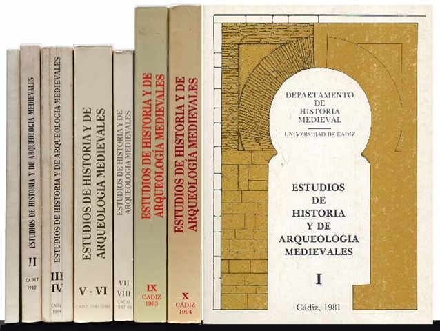 ESTUDIOS DE HISTORIA Y DE ARQUEOLOGIA MEDIEVALES 10 TOMOS EN 7 VOLUMENES