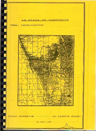 LA PLAYA DE CAMPOSOTO - TEMA: LOCALIZACION - CICLO SUPERIOR CP. PUENTE ZUAZO 1991