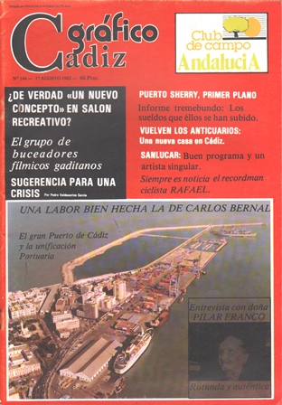 REVISTA CADIZ GRAFICO Nº 144  - 17 DE AGOSTO DE 1982