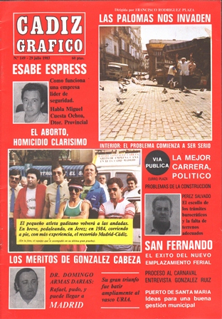 REVISTA CADIZ GRAFICO Nº 149 - 29 DE JULIO DE 1983