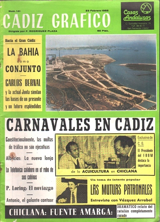 REVISTA CADIZ GRAFICO Nº 141 - 23 FEBRERO 1982 - CARNAVAL 1982