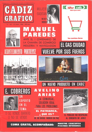 REVISTA CADIZ GRAFICO Nº 162 - 23 JUNIO 1986