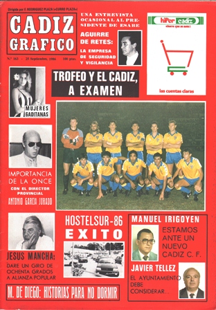 REVISTA CADIZ GRAFICO Nº 163 - 25 SEPTIEMBRE 1986