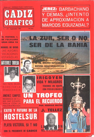 REVISTA CADIZ GRAFICO Nº 159 -SEPTIEMBRE 1985
