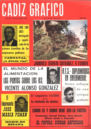 REVISTA CADIZ GRAFICO Nº 137 -ENERO-FEBRERO 1981
