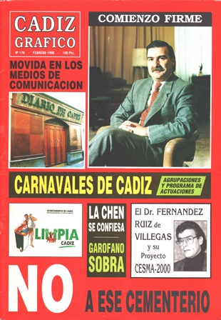 REVISTA CADIZ GRAFICO Nº 166 - FEBRERO 1990