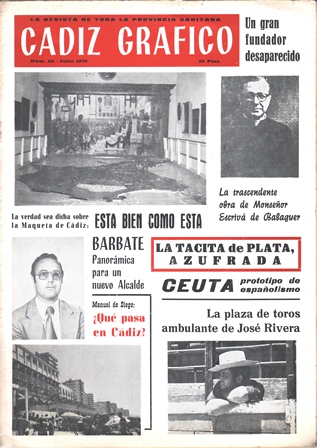 REVISTA CADIZ GRAFICO Nº 111 - JULIO 1975